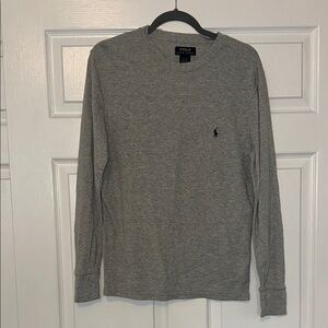 Polo by Ralph Lauren Gray Long Sleeve Tee Crew Neck